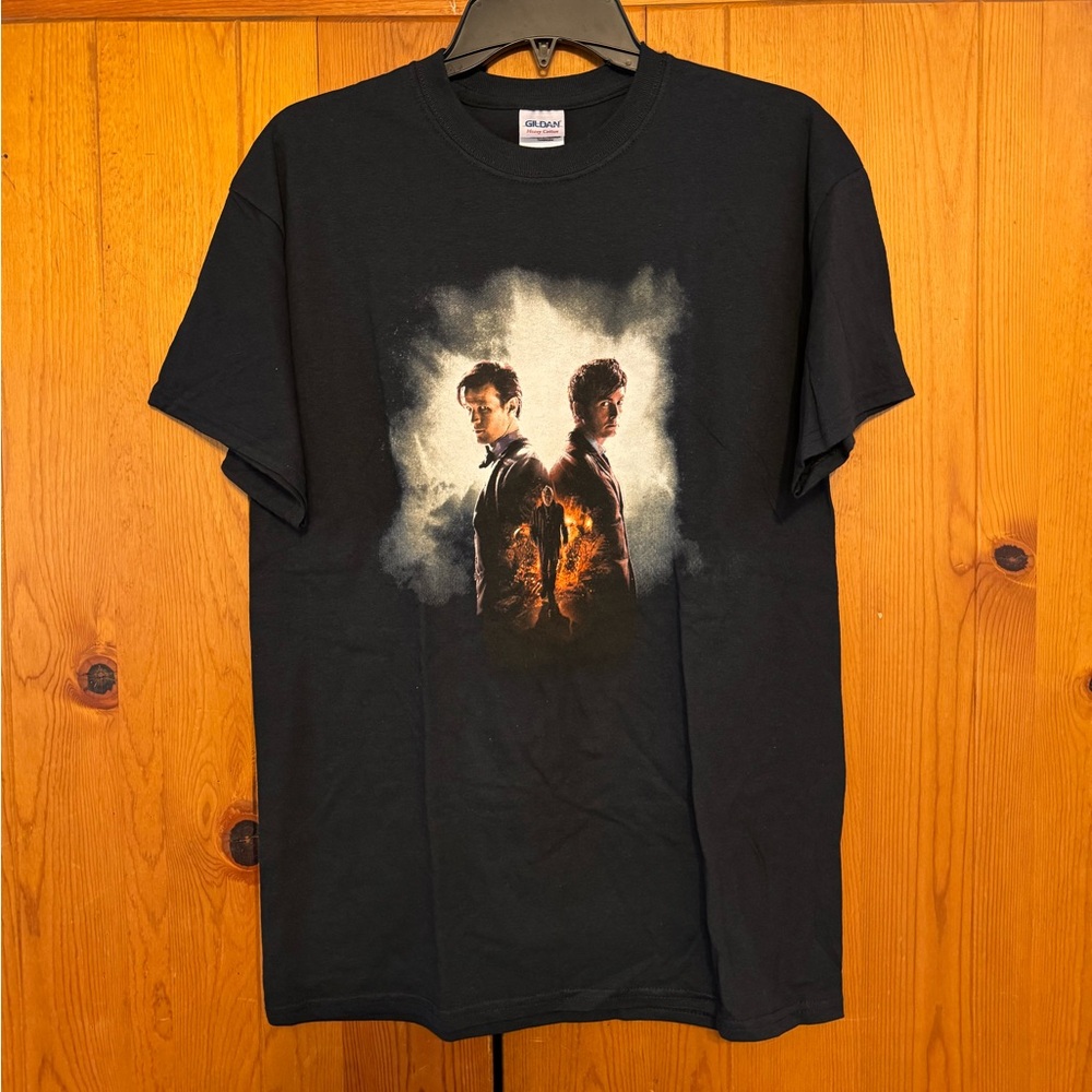 Doctor Who 50th anniversary event Black T-Shirt NWOT